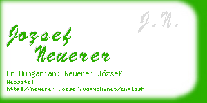 jozsef neuerer business card